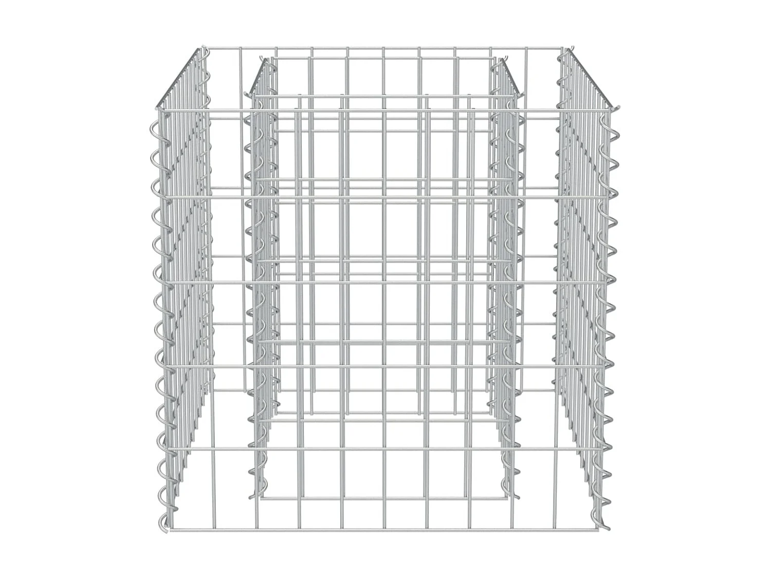 Arriate de gaviones de acero 50x50x50 cm ES13642