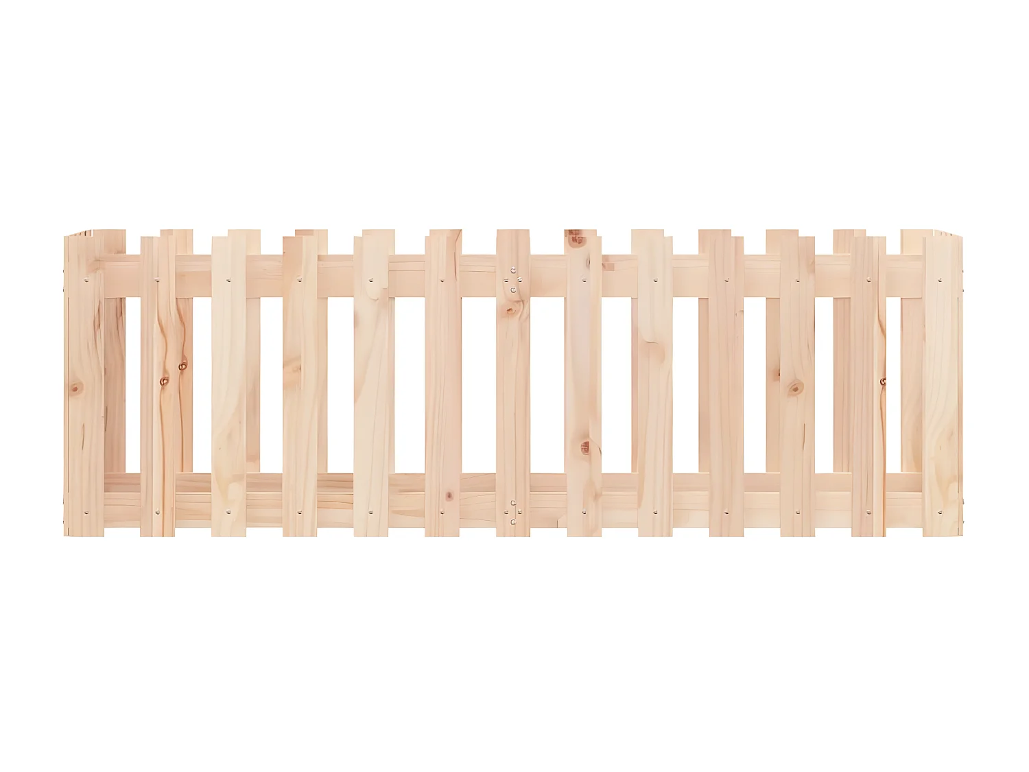 Canteiro elevado c/ design de cerca 150x50x50 cm pinho maciço PT382843