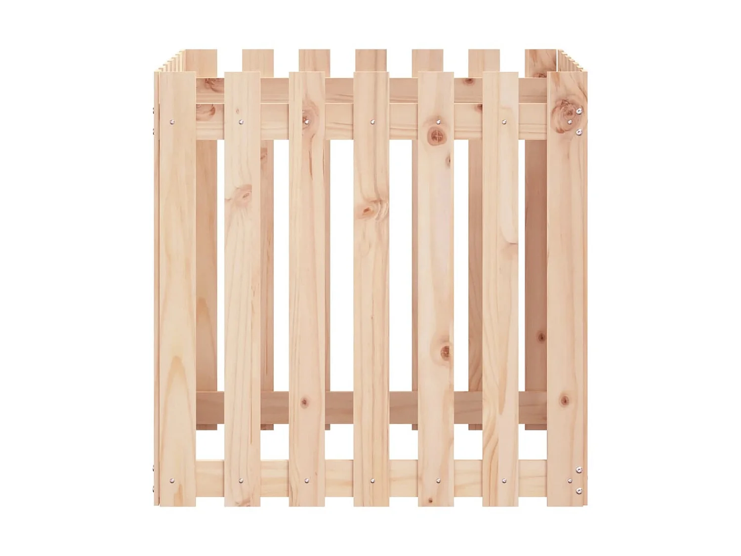 Vaso de jardim c/ design de cerca 70x70x70 cm pinho maciço PT772754