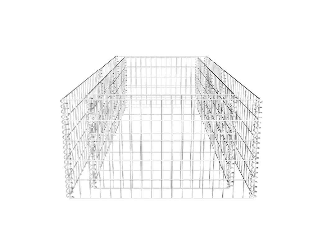 Gabião para plantas em aço galvanizado 180x90x50 cm PT413426