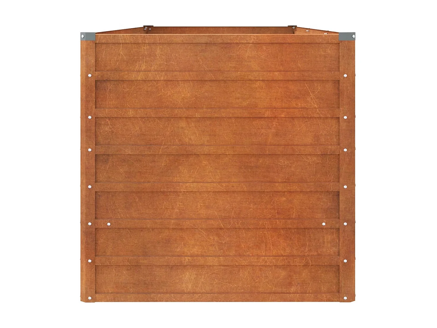 Jardinera oxidado de acero corten 240x80x77 cm ES19208