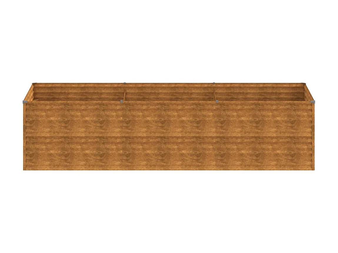 Jardinera de acero corten 290x100x69 cm ES69911