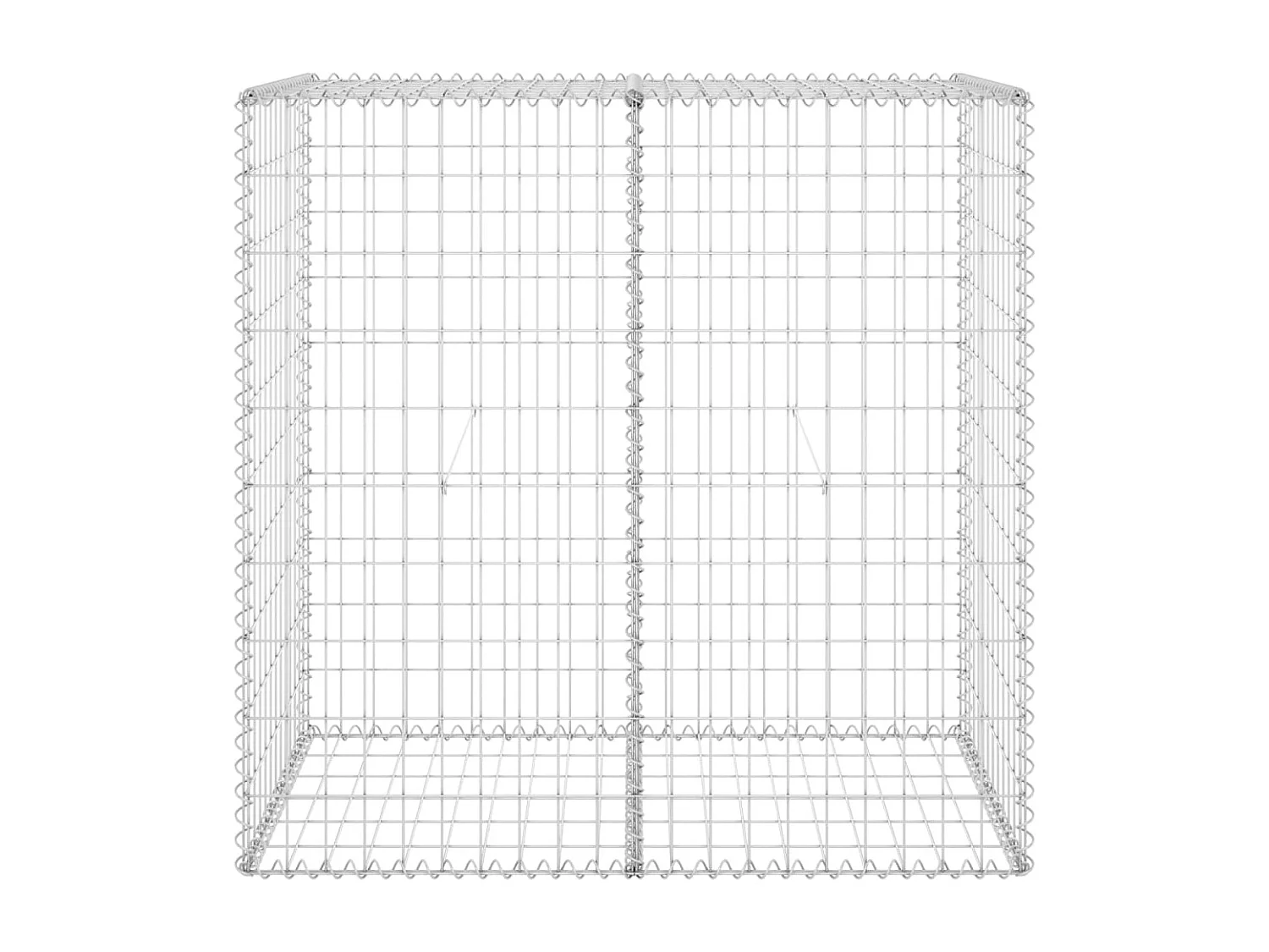 Mur en gabion avec couvercles Acier galvanisé 100x60x100 cm WVGQ1281