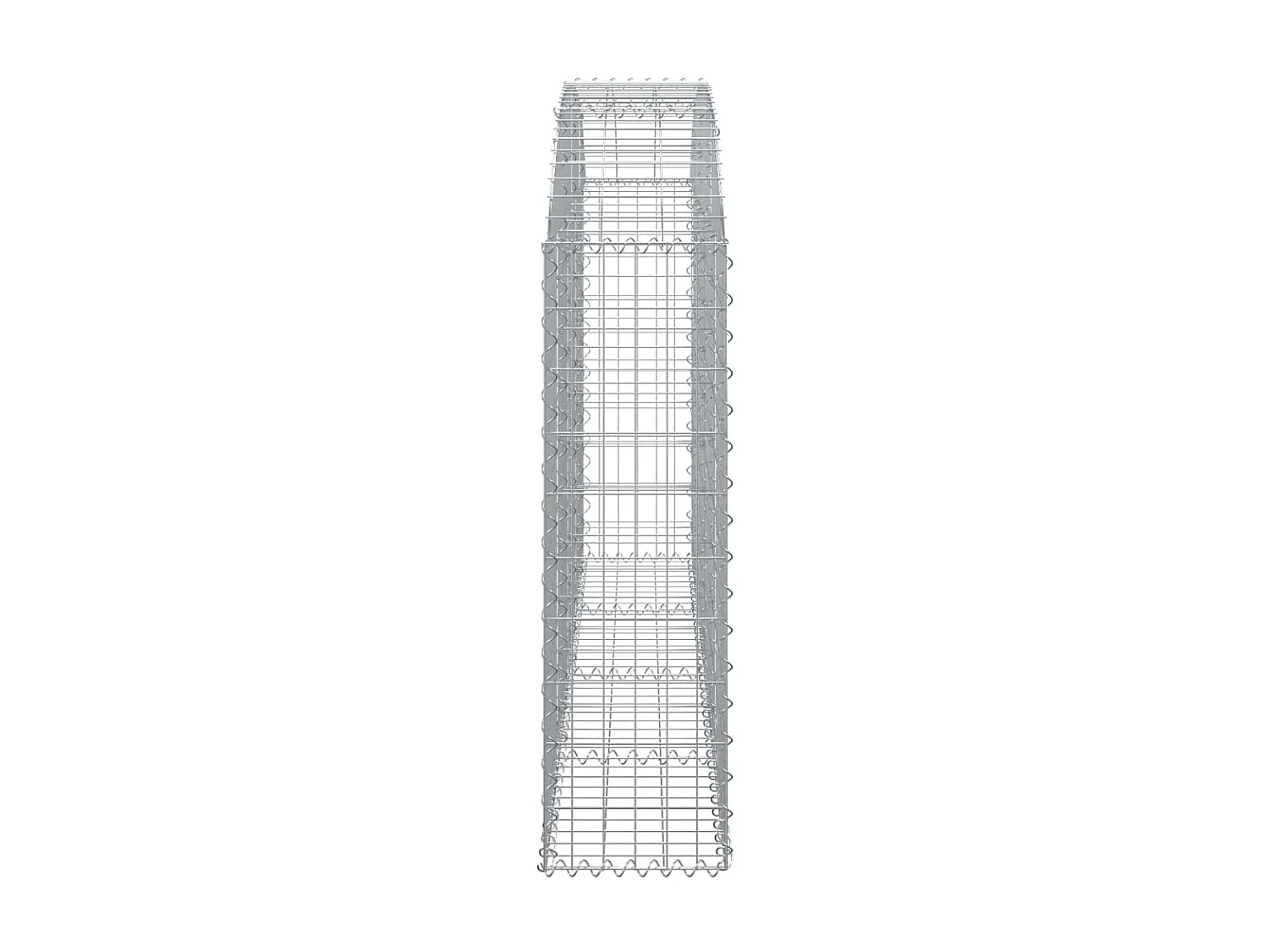 Cesta gaviones forma arco hierro galvanizado 200x30x100/120 cm ES99807