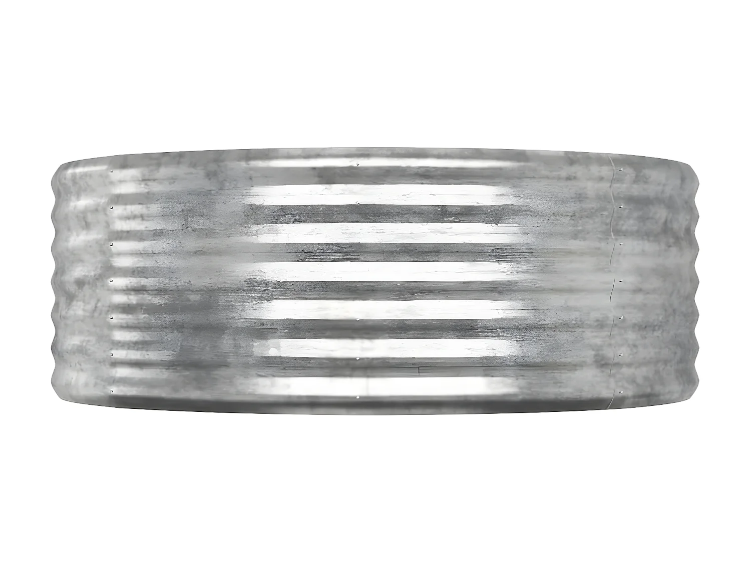 Jardinière Lit surélevé de jardin Acier enduit de poudre Argenté WVGQ8144