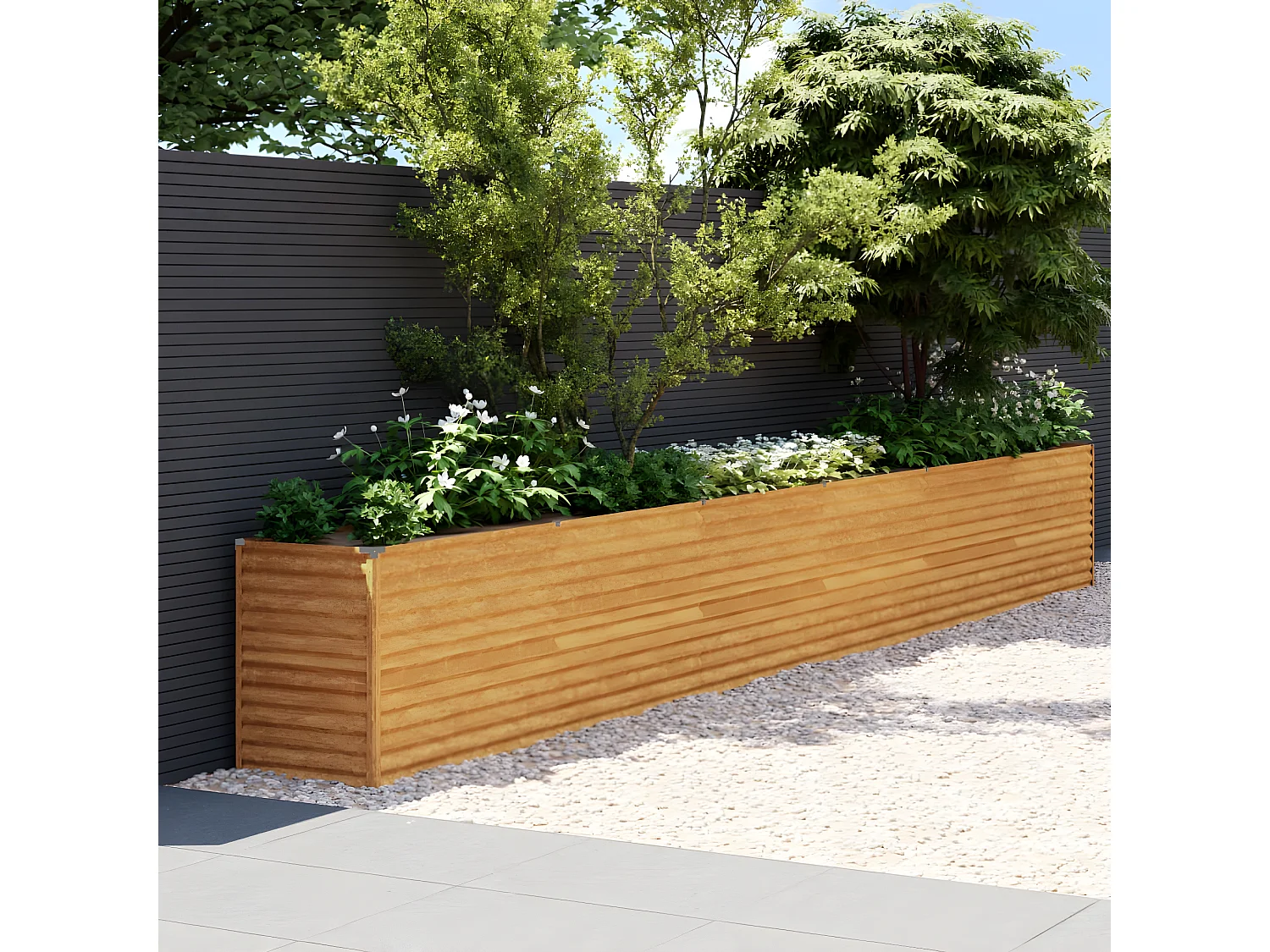 Plantenbak verhoogd 578x50x69 cm cortenstaal