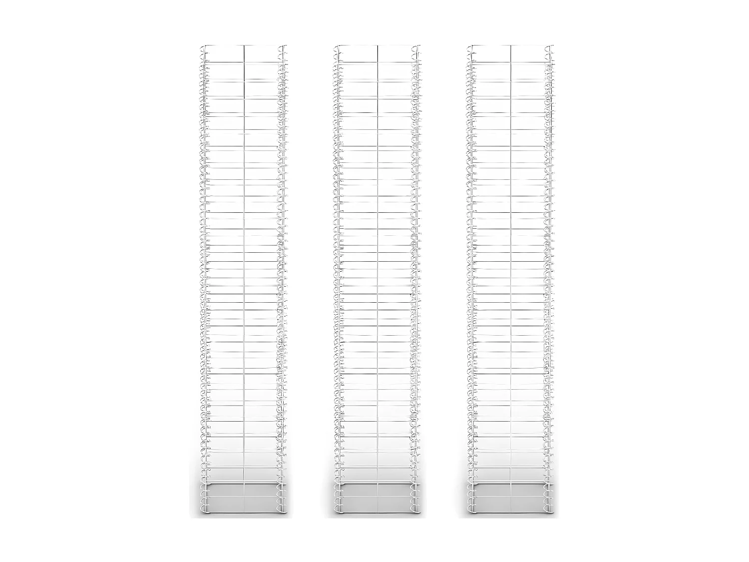 Conjunto de gabiões 3 pcs arame galvanizado 25 x 25 x 150 cm PT902901