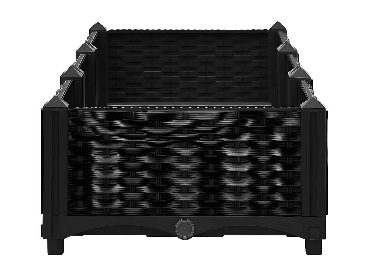 Canteiro elevado 120x40x23 cm polipropileno PT167439