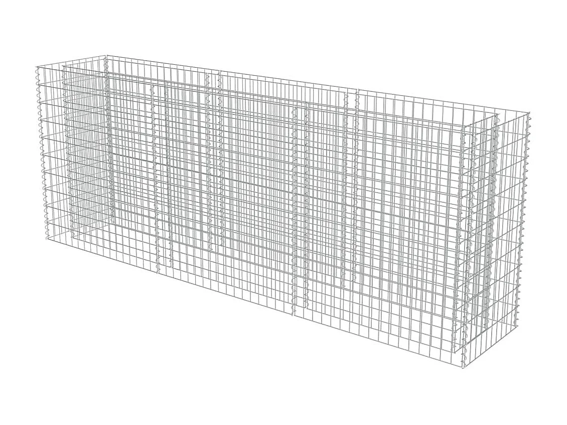 Arriate de gaviones de acero 270x50x100 cm ES43688