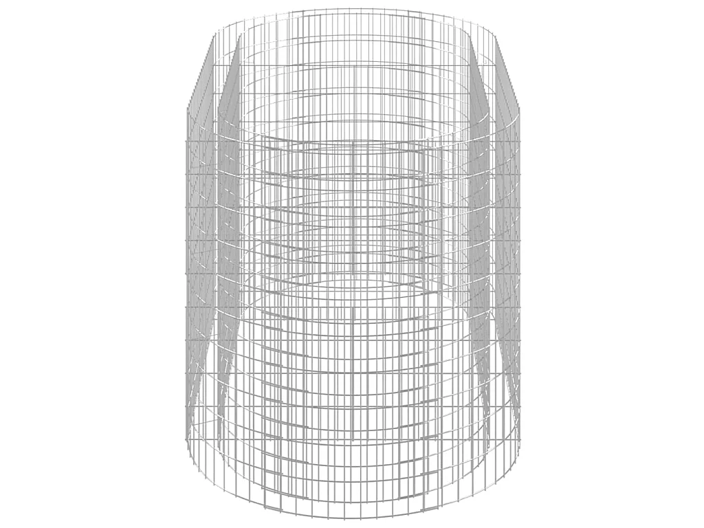 Lit surélevé à gabion Fer galvanisé 200x100x100 cm WVGQ8141