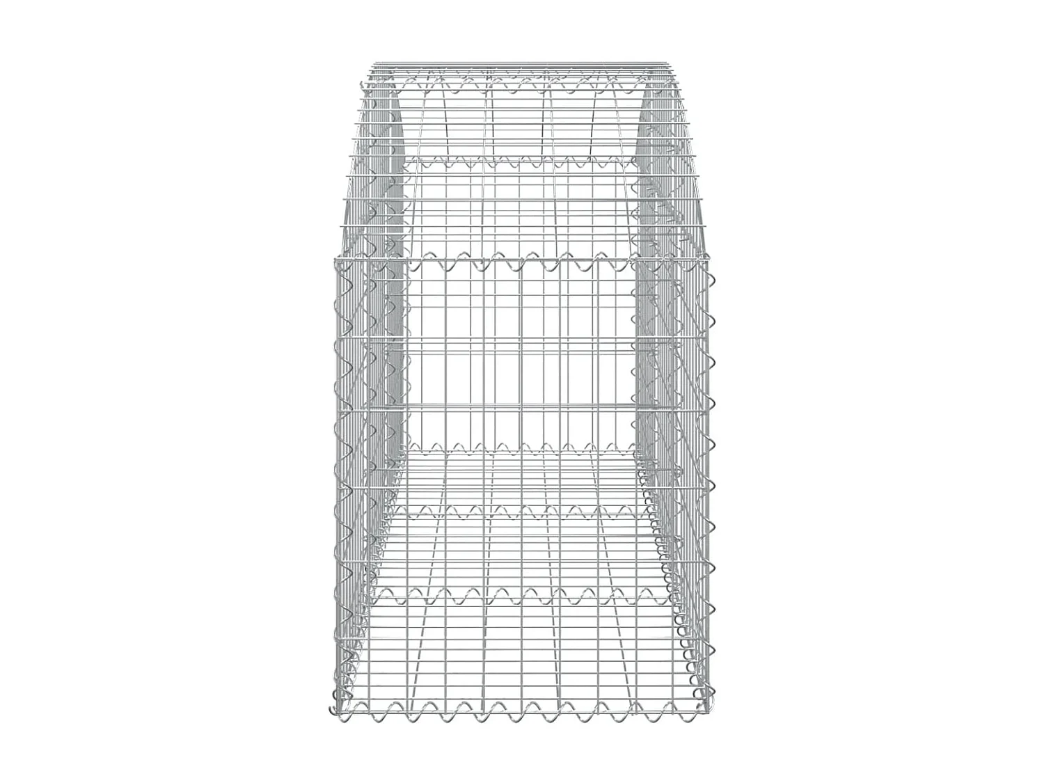 Panier de gabions arqué 150x50x60/80 cm Fer galvanisé WVGQ4212