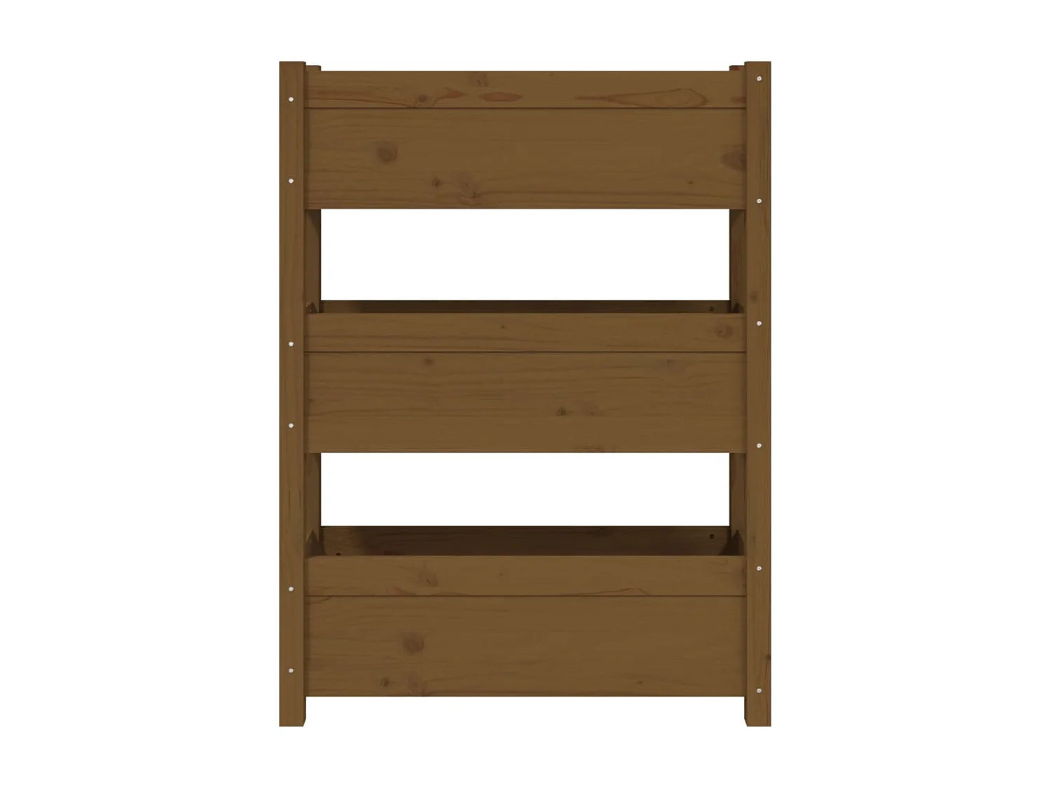 Jardinière Marron miel 77x25x104,5 cm Bois massif de pin BE8009