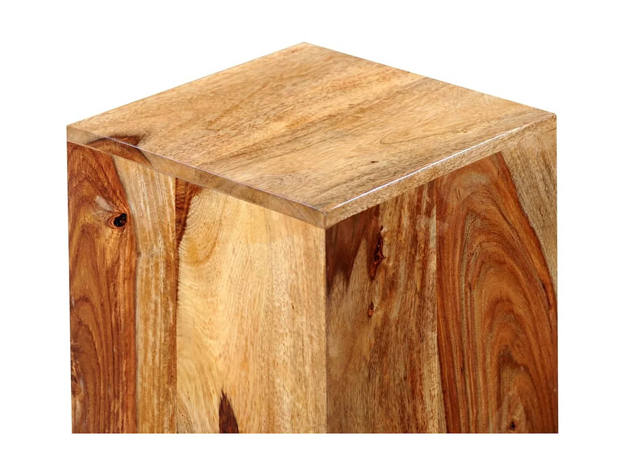 3-delige Plantenstandaardenset massief sheeshamhout bruin NL251922