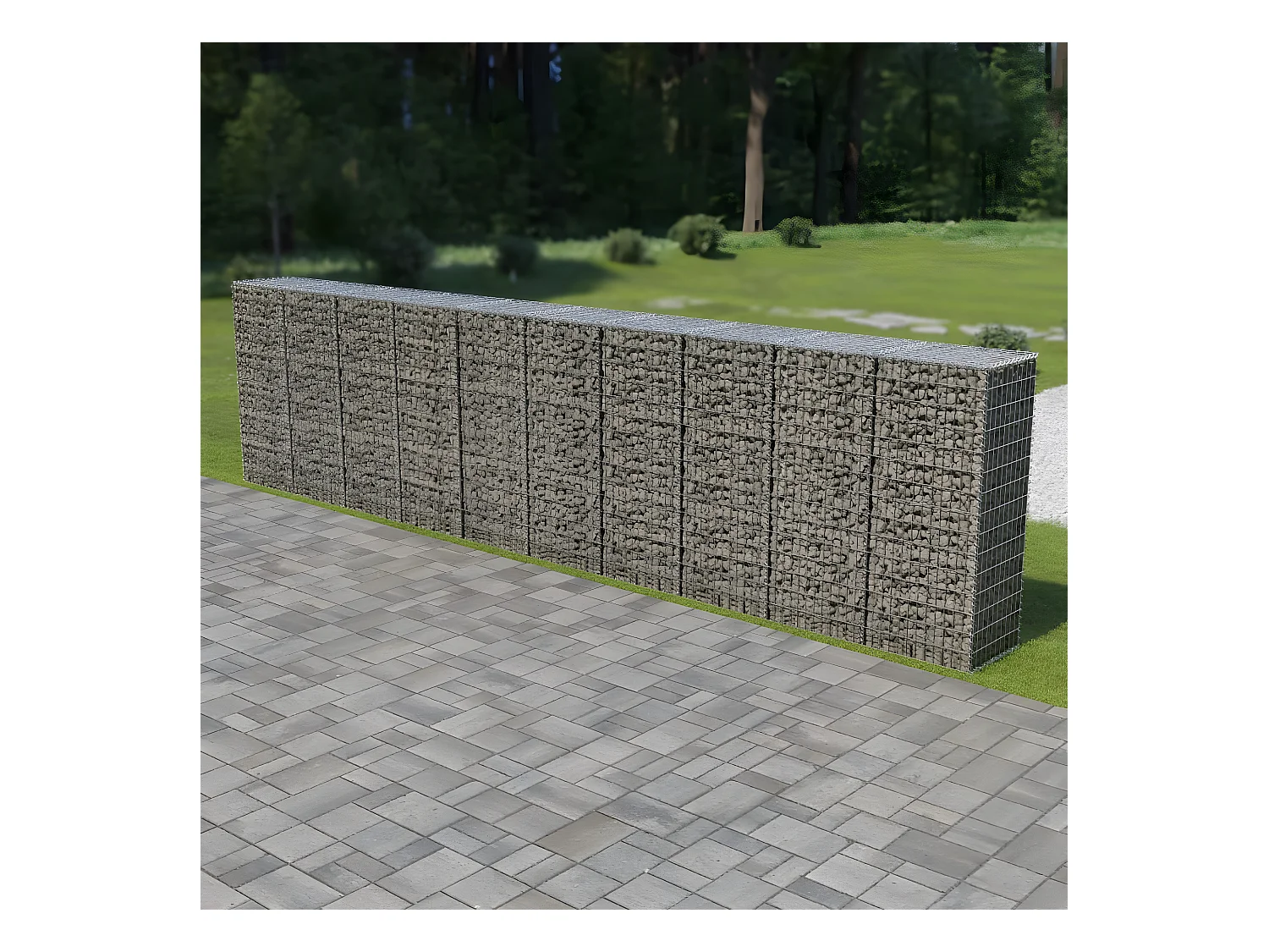 Mur à gabion avec couvercles Acier galvanisé 600 x 50 x 150 cm WVGQ7526