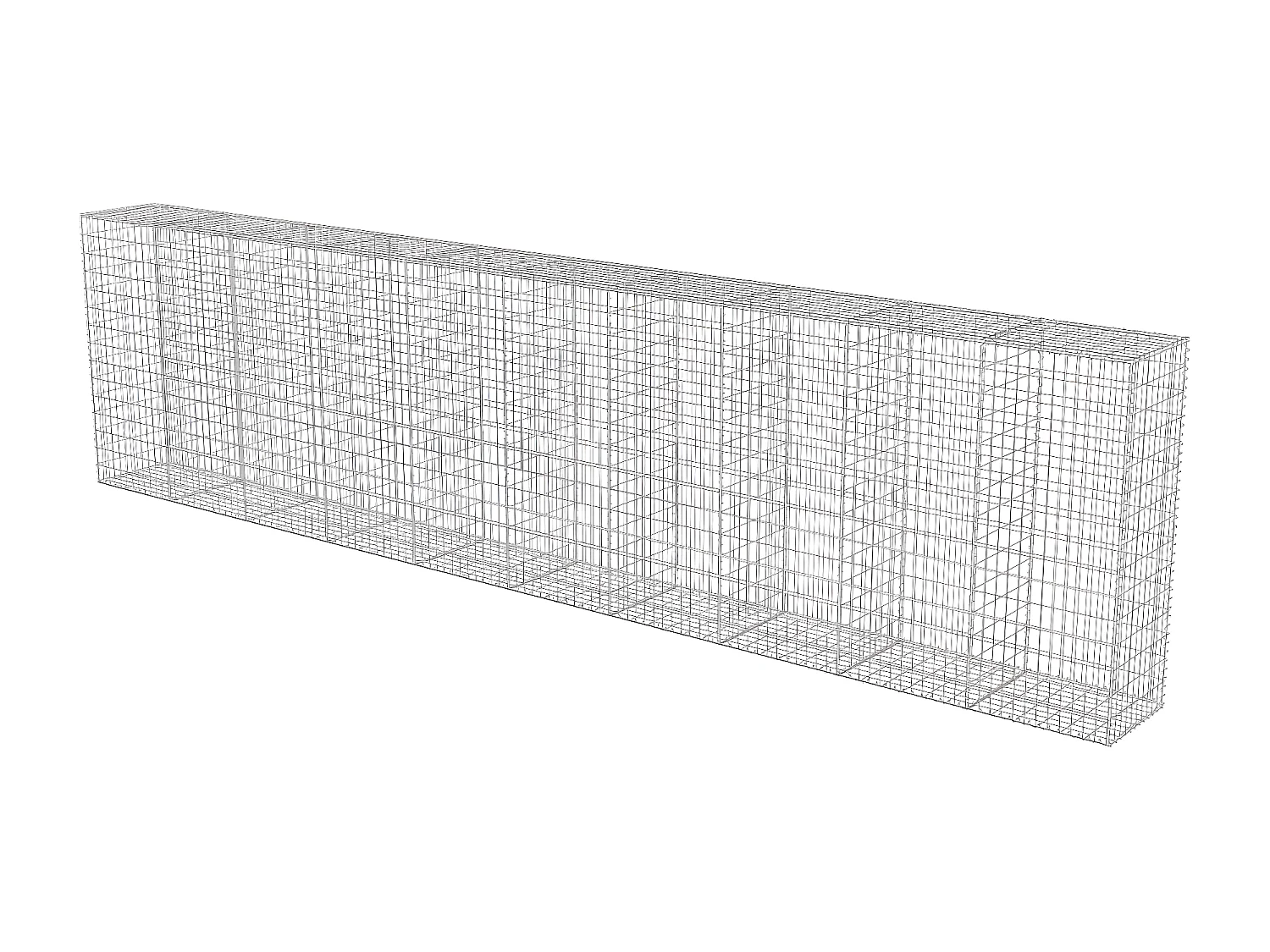 Mur à gabion avec couvercles Acier galvanisé 600 x 50 x 150 cm WVGQ7526