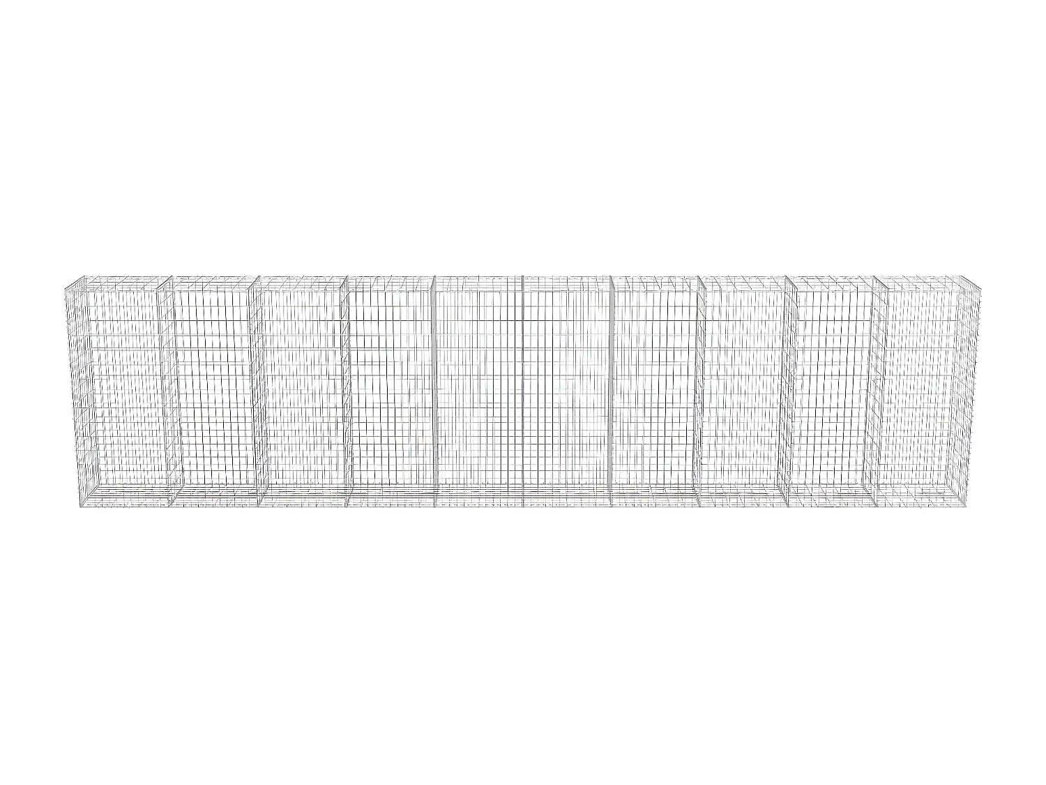 Mur à gabion avec couvercles Acier galvanisé 600 x 50 x 150 cm WVGQ7526