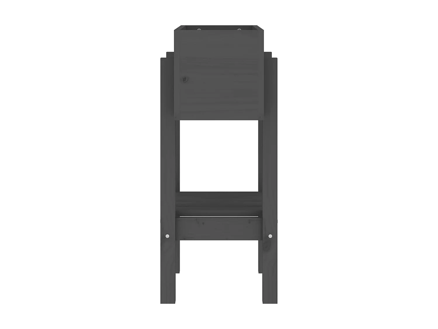 Vaso/floreira de jardim 62x30x69 cm pinho maciço cinzento PT685146