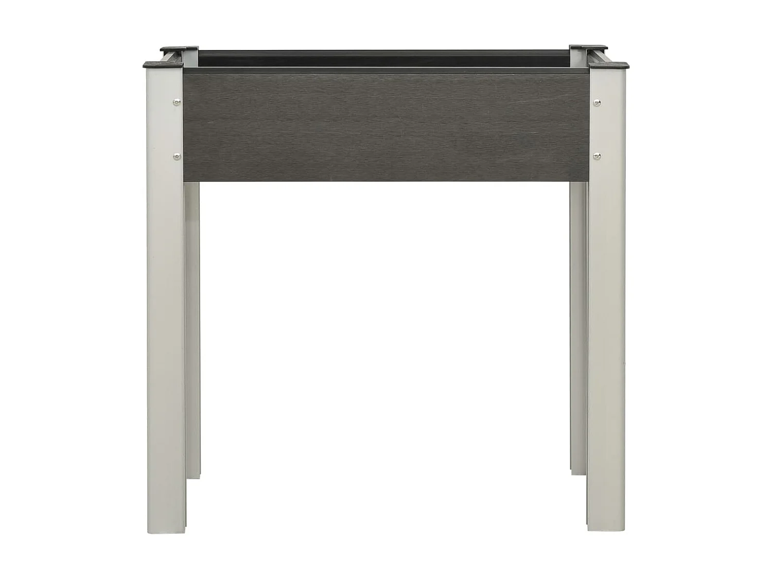 Mesa de cultivo para jardín WPC gris 75x40x75 cm ES72508