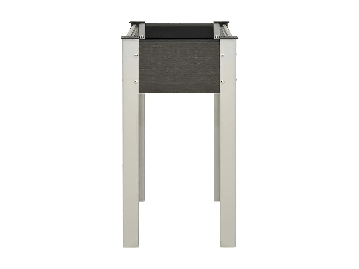 Mesa de cultivo para jardín WPC gris 75x40x75 cm ES72508