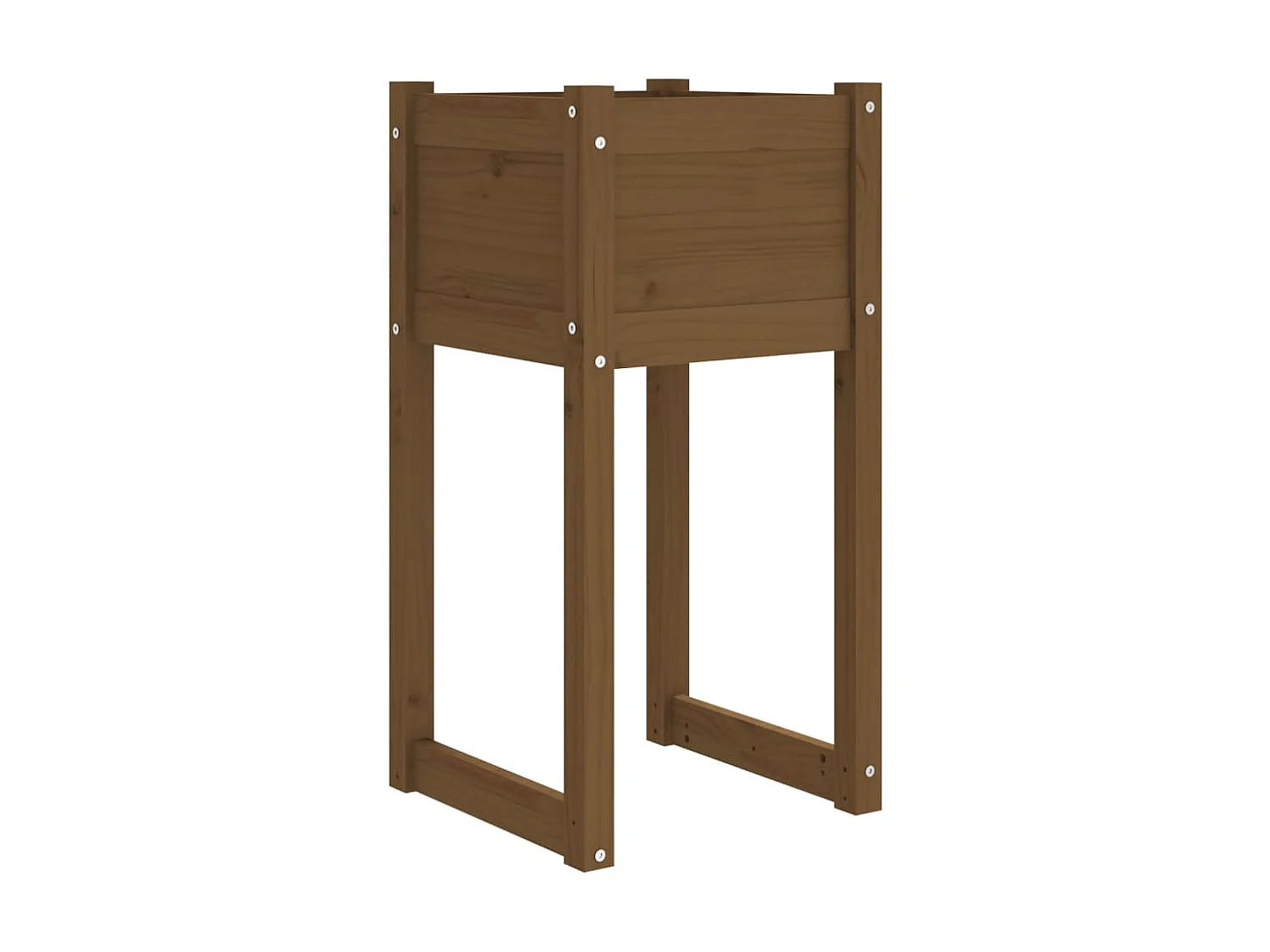 Jardinières 2 pcs Marron miel 40x40x81 cm Bois massif de pin BE2439