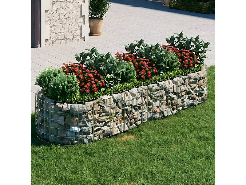 Canteiro elevado/cesto gabião 300x100x50 cm ferro galvanizado PT862943