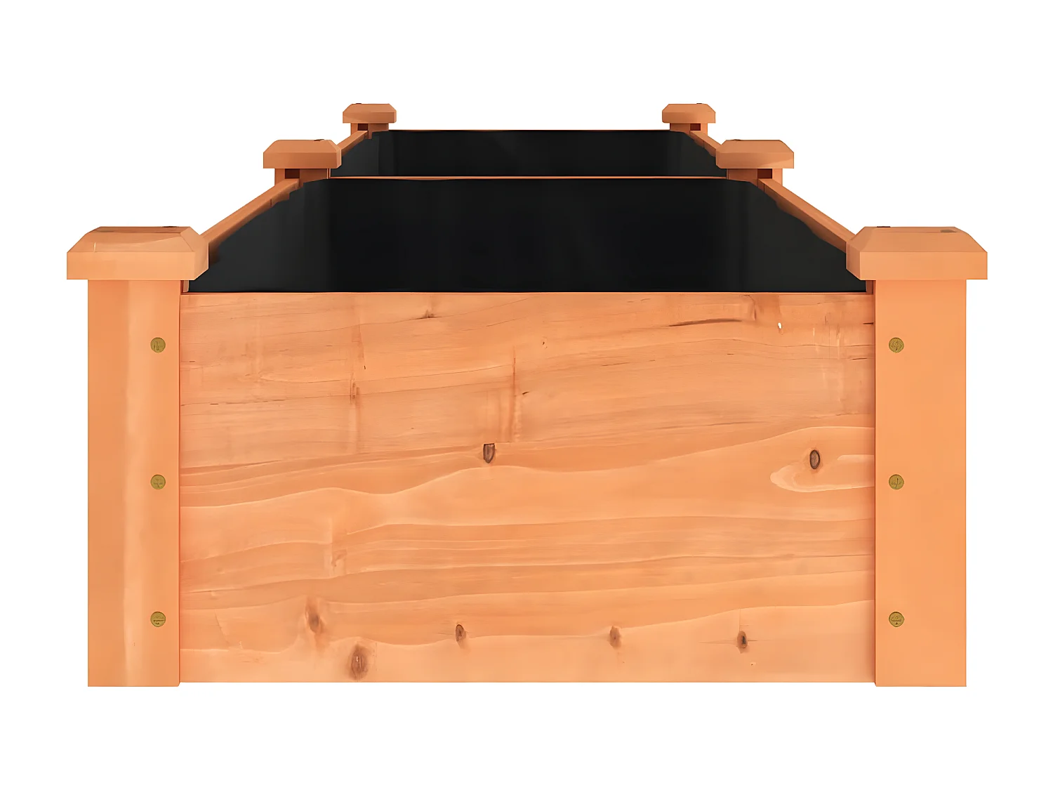 Canteiro elevado c/ forro 240x45x25 cm abeto maciço castanho PT277018