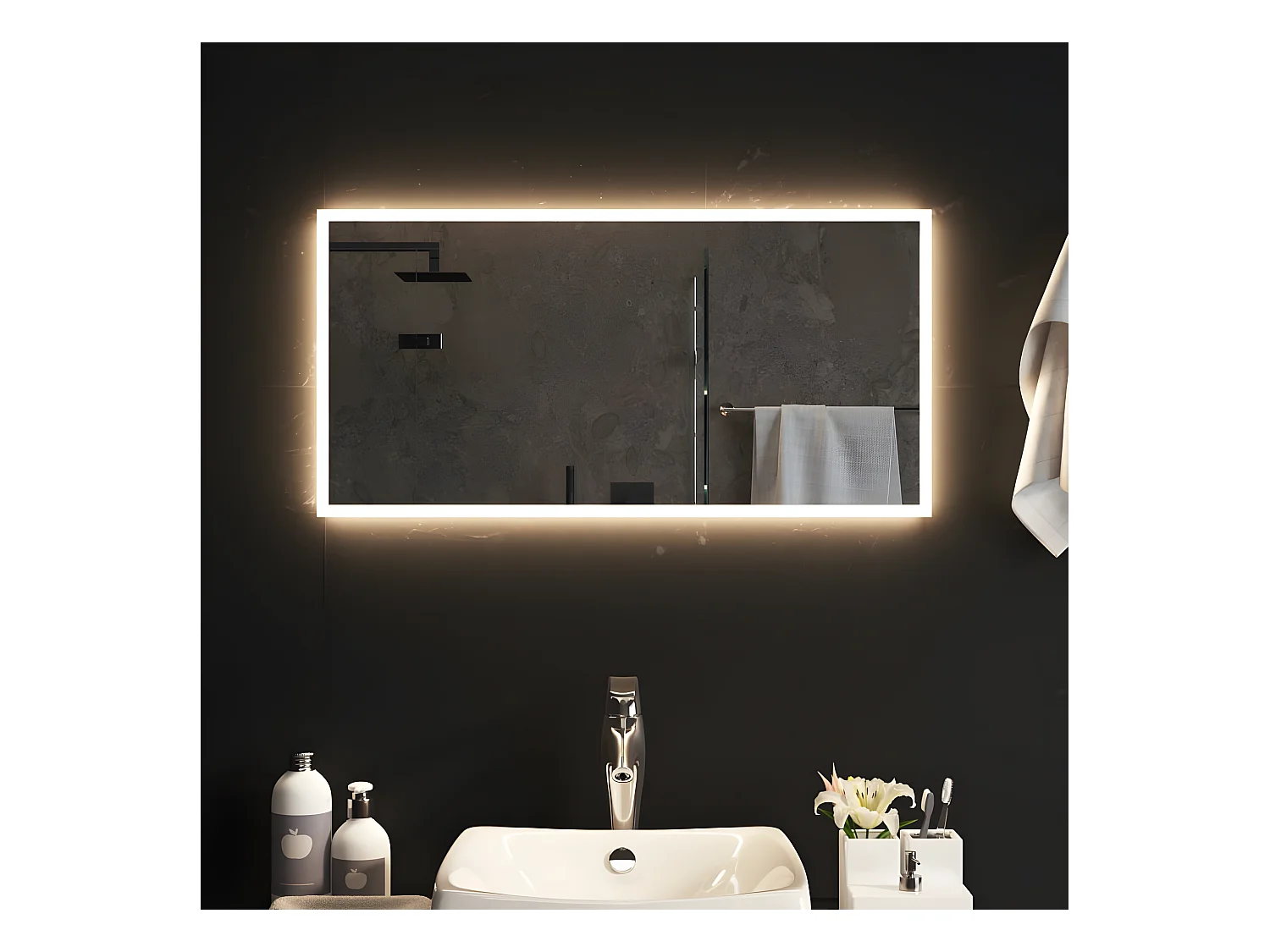 Espejo de baño con LED 40x80 cm ES342141
