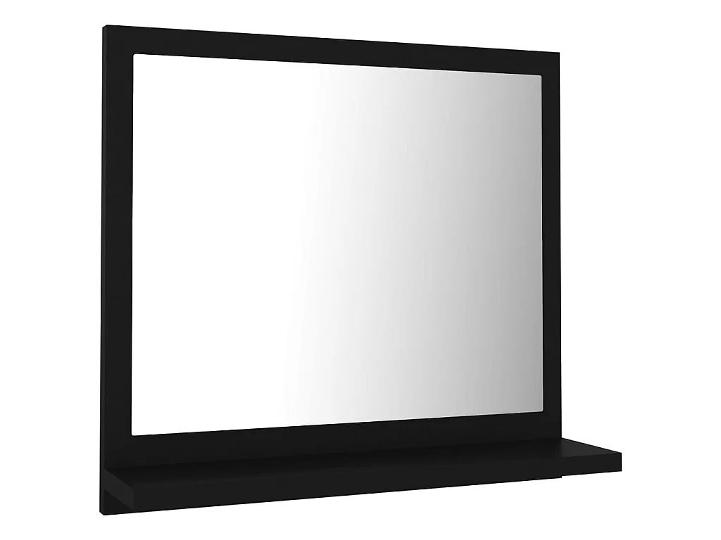 Miroir de salle de bain Noir 40x10,5x37 cm Aggloméré WVGQ6435