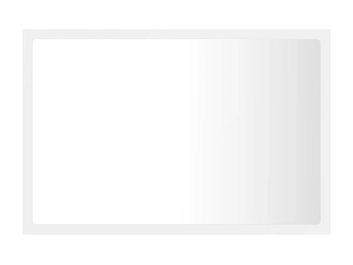 Miroir à LED de salle de bain Blanc 60x8,5x37 cm Acrylique WVGQ4137