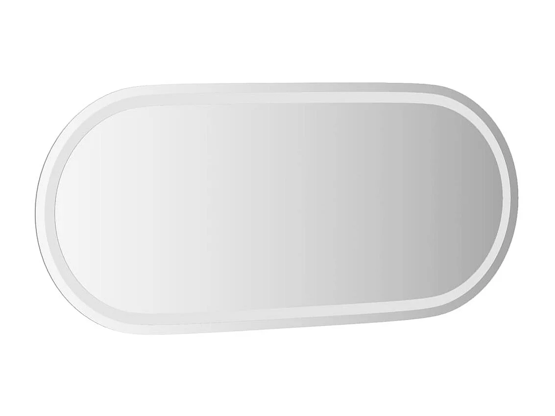 Miroir de salle de bain à LED 100x45 cm ovale WVGQ7298