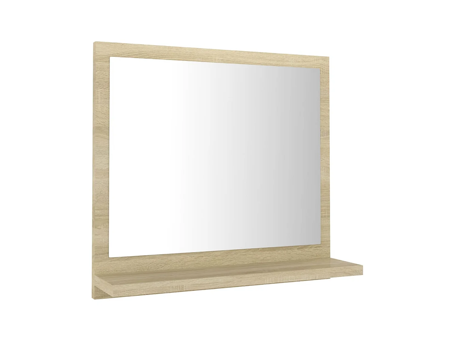 Miroir de salle de bain Blanc et chêne sonoma 40x10,5x37 cm WVGQ8218