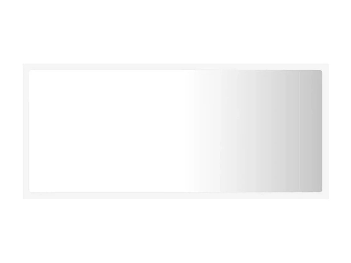 Miroir à LED de salle de bain Blanc 90x8,5x37 cm Acrylique WVGQ2834
