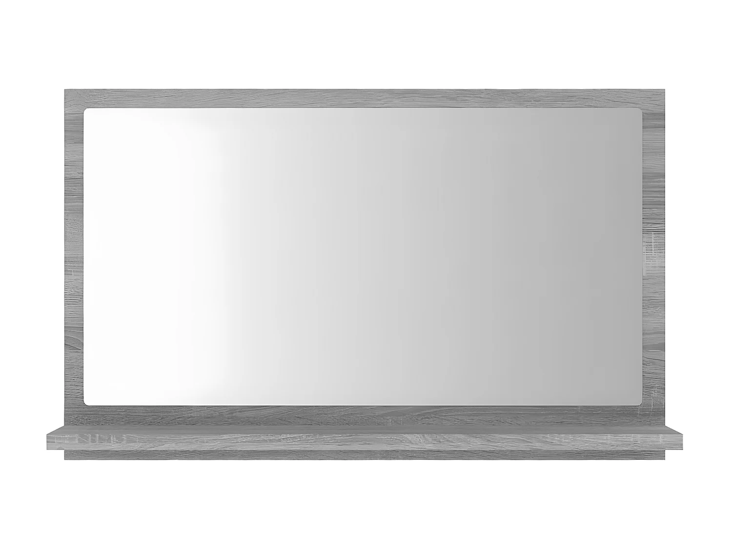 Miroir de bain Sonoma gris 60x10,5x37 cm Bois d'ingénierie WVGQ1798