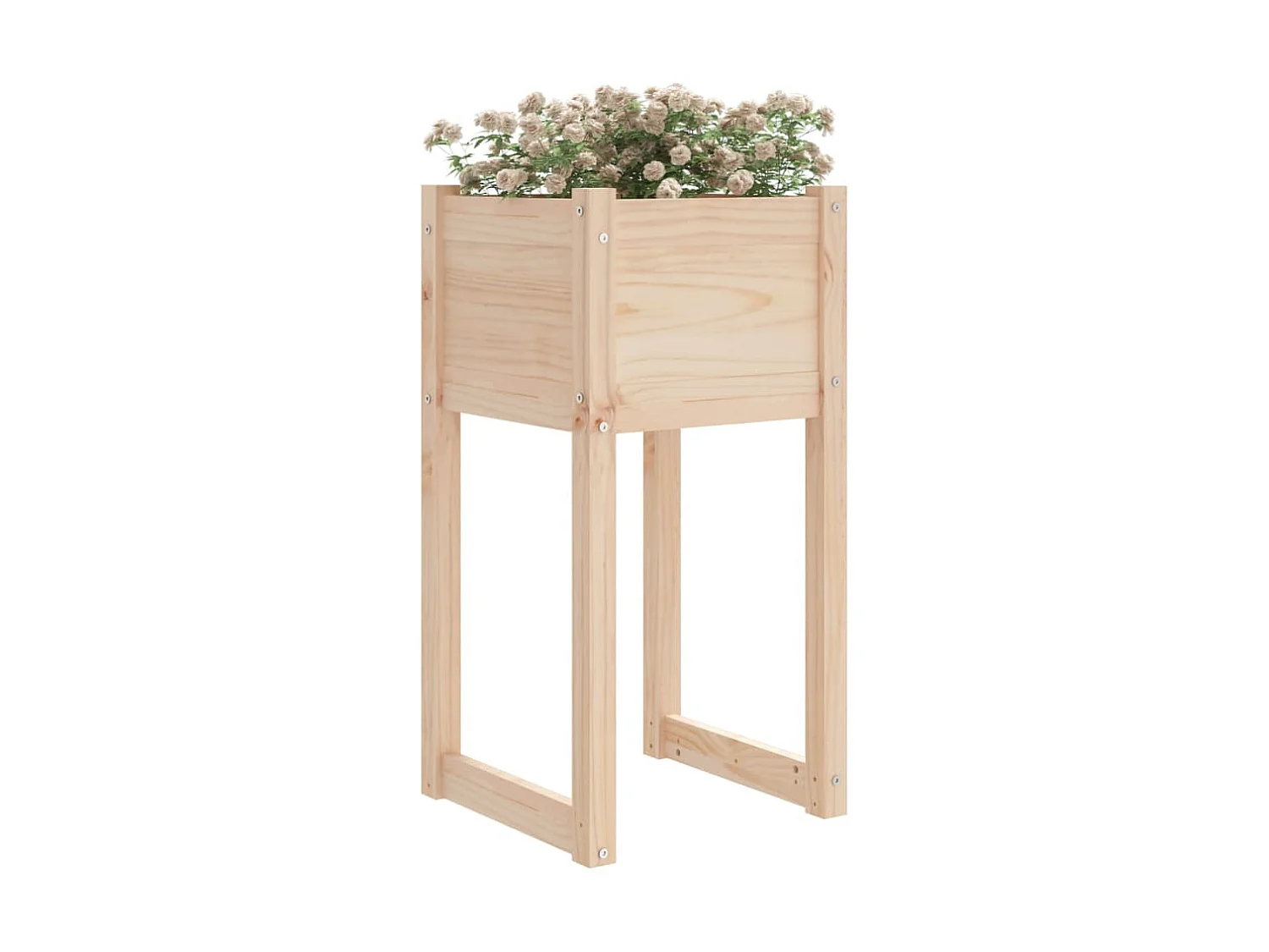 Jardinières 2 pcs 40x40x81 cm Bois massif de pin BE9926