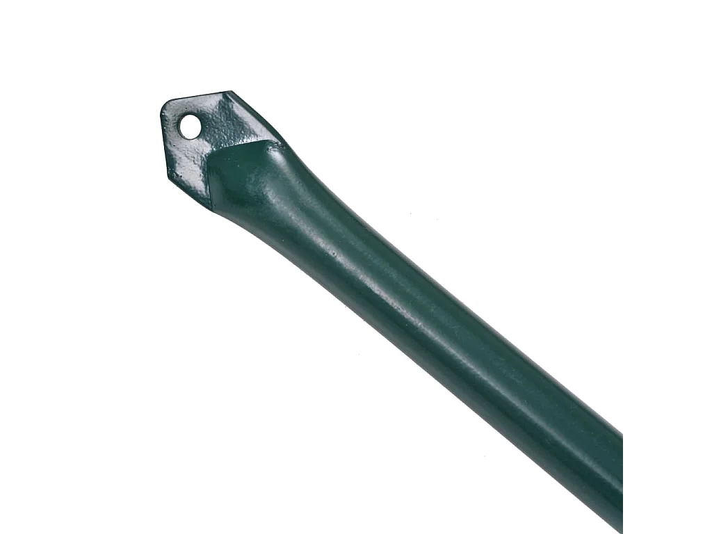 Poteau de jardin 10 pcs 1,5 m Métal Vert BE3498