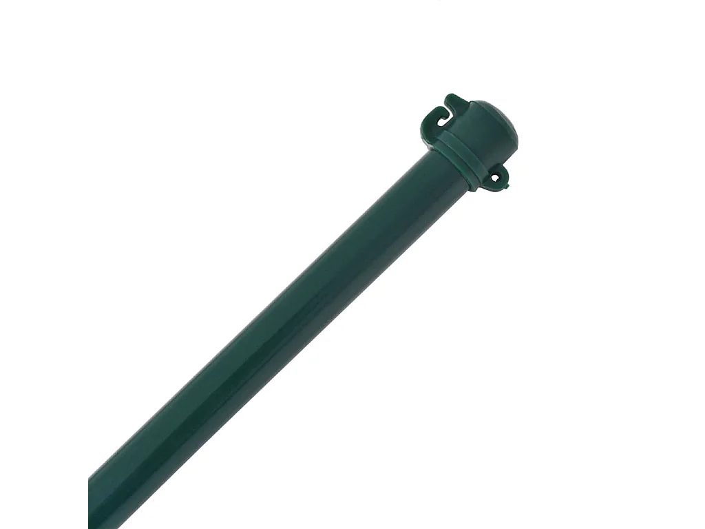 Poteau de jardin 10 pcs 1,5 m Métal Vert BE3498