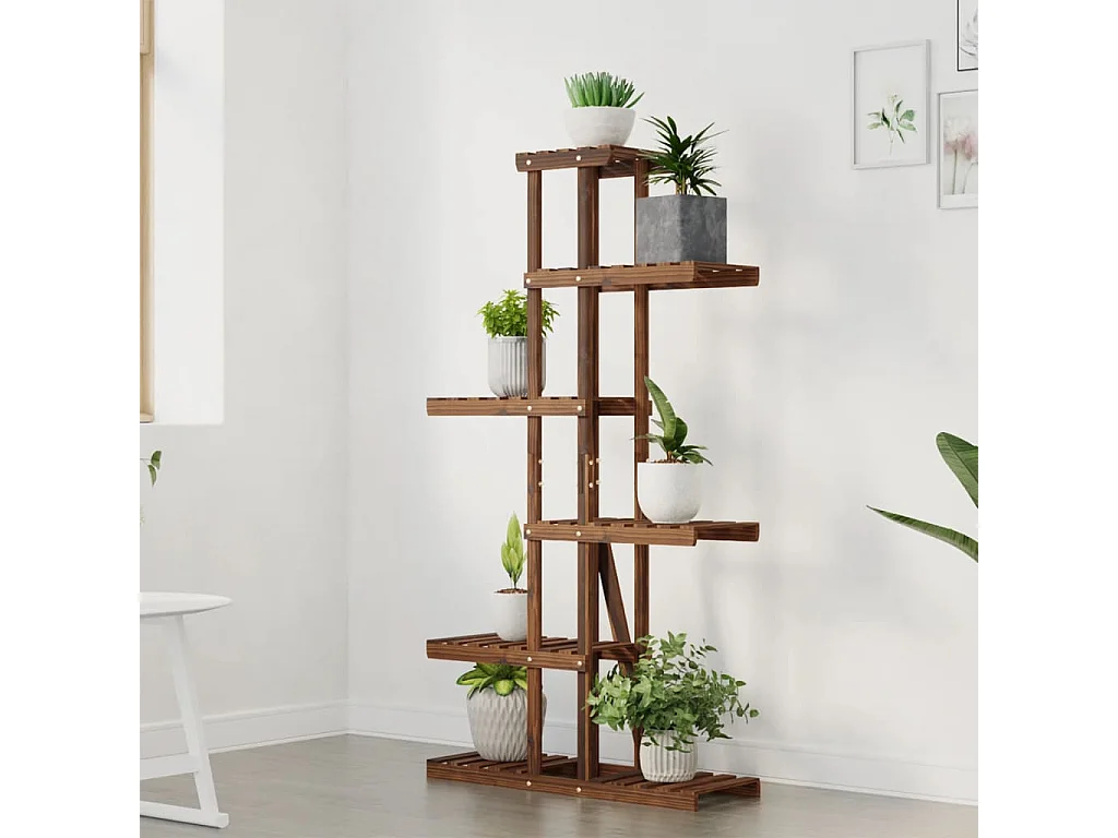 Plantenstandaard 75x25x140,5 cm massief vurenhout NL929932