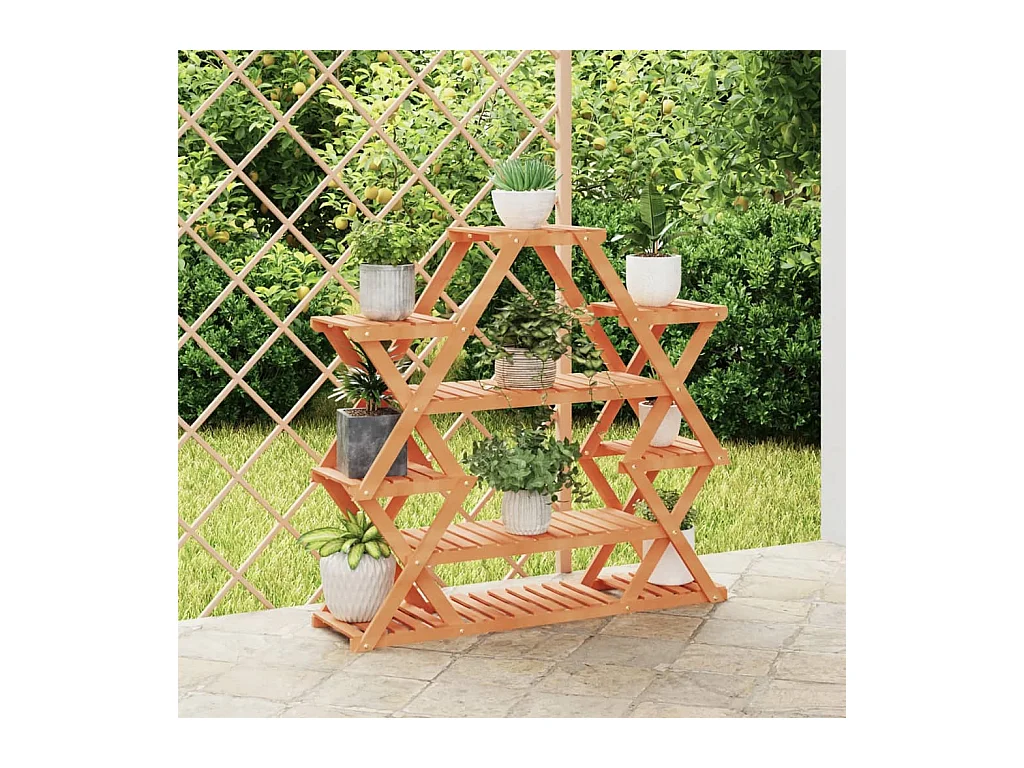 Jardinière Support à fleurs 110x25x105 cm bois massif de sapin BE9051