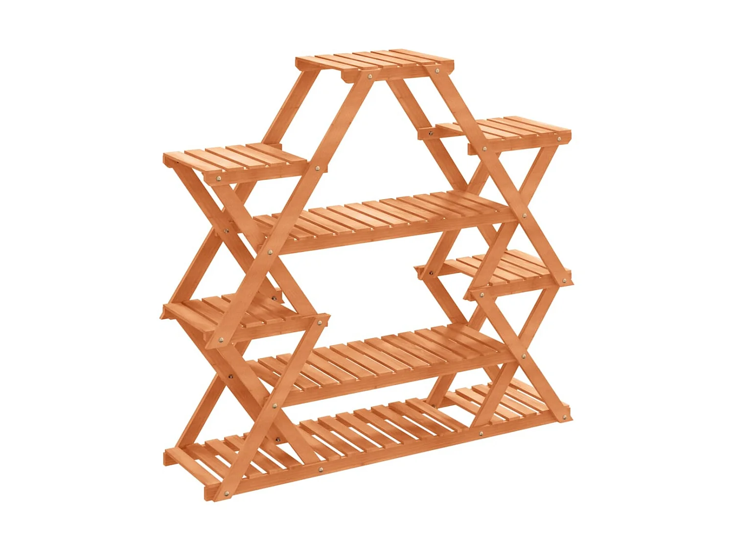 Plantenstandaard 110x25x105 cm massief vurenhout NL391851