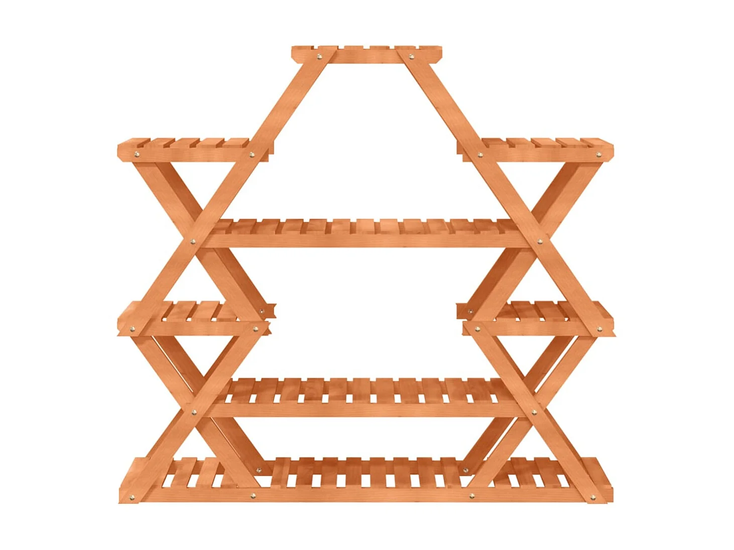 Plantenstandaard 110x25x105 cm massief vurenhout NL391851