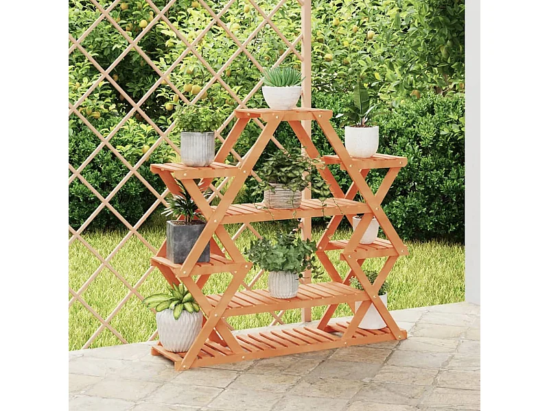 Jardinière Support à fleurs 110x25x105 cm bois massif de sapin BE9051