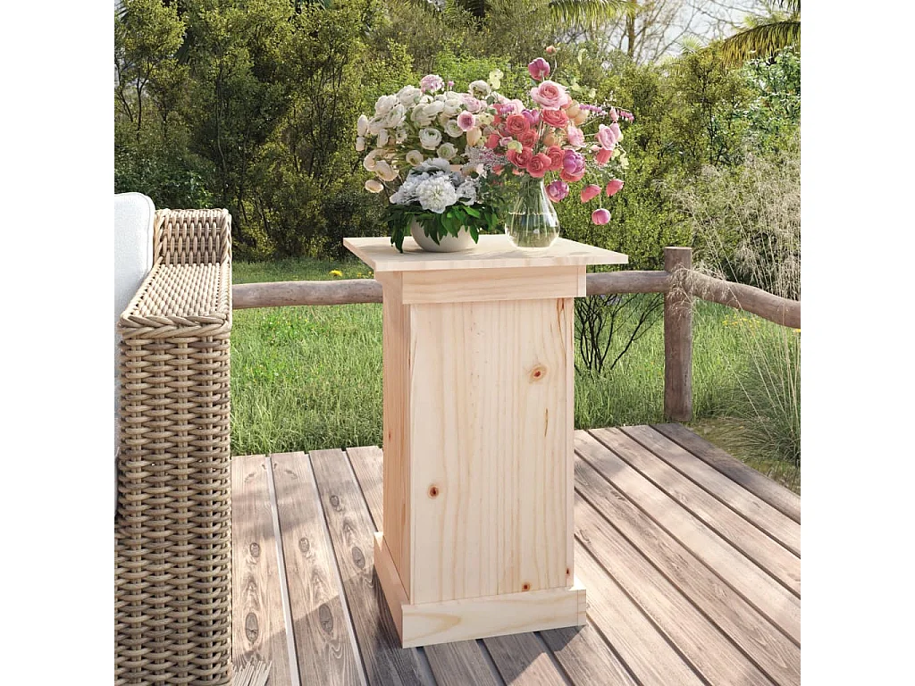 Jardinière Support à fleurs 40x40x60 cm Bois de pin solide BE2281
