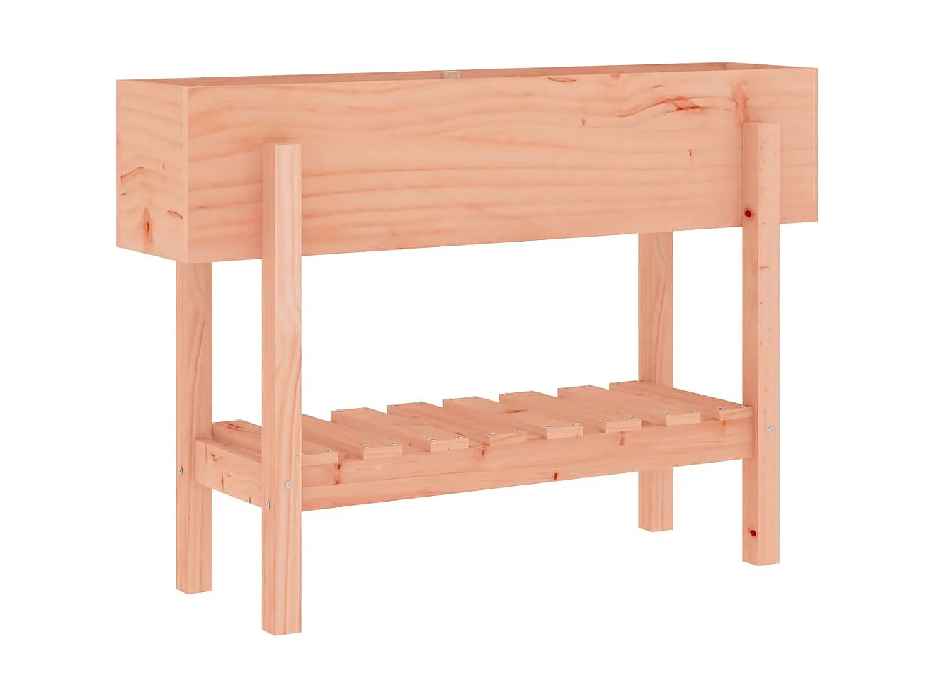 Jardinera elevado jardín madera maciza abeto Douglas 101x30x69 cm ES32233