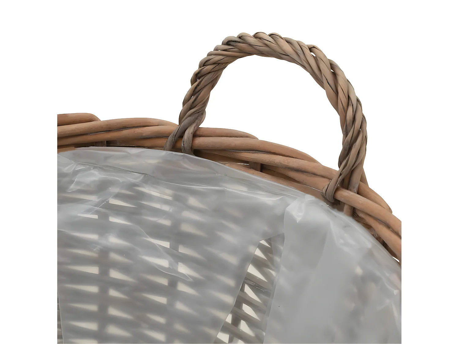 Jardinera de mimbre con forro de PE 4 unidades ES27433