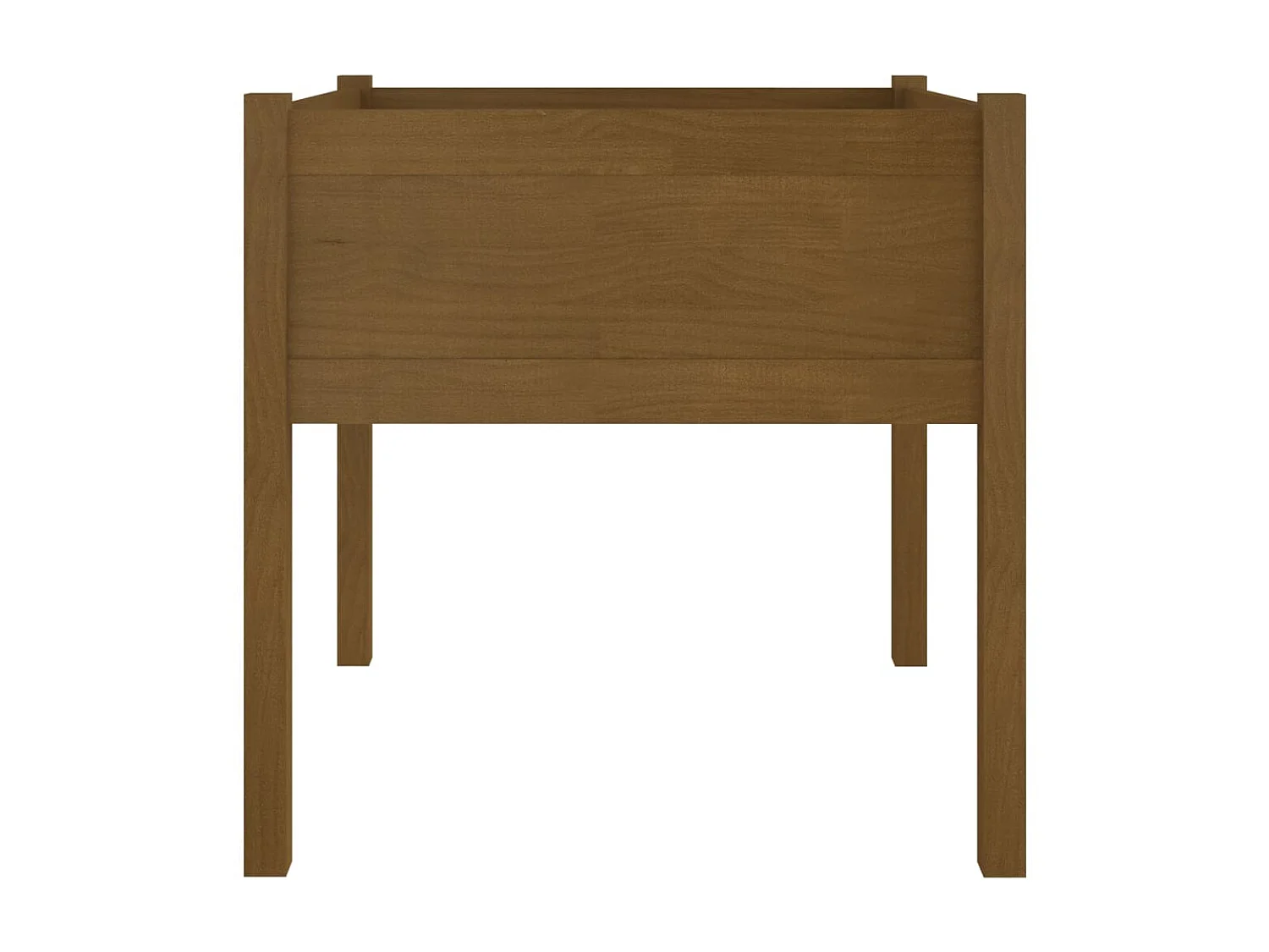 Jardinières 2 pcs Marron miel 70x70x70 cm Bois de pin massif BE6378