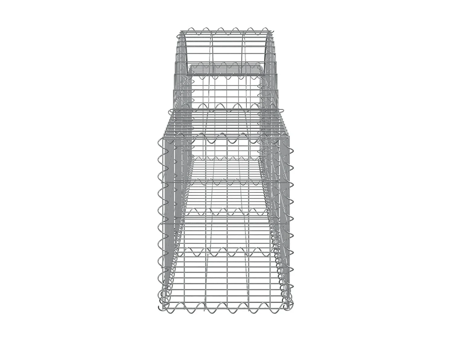 Paniers à gabions arqués 6 pcs 200x30x40/60 cm Fer galvanisé WVGQ7486