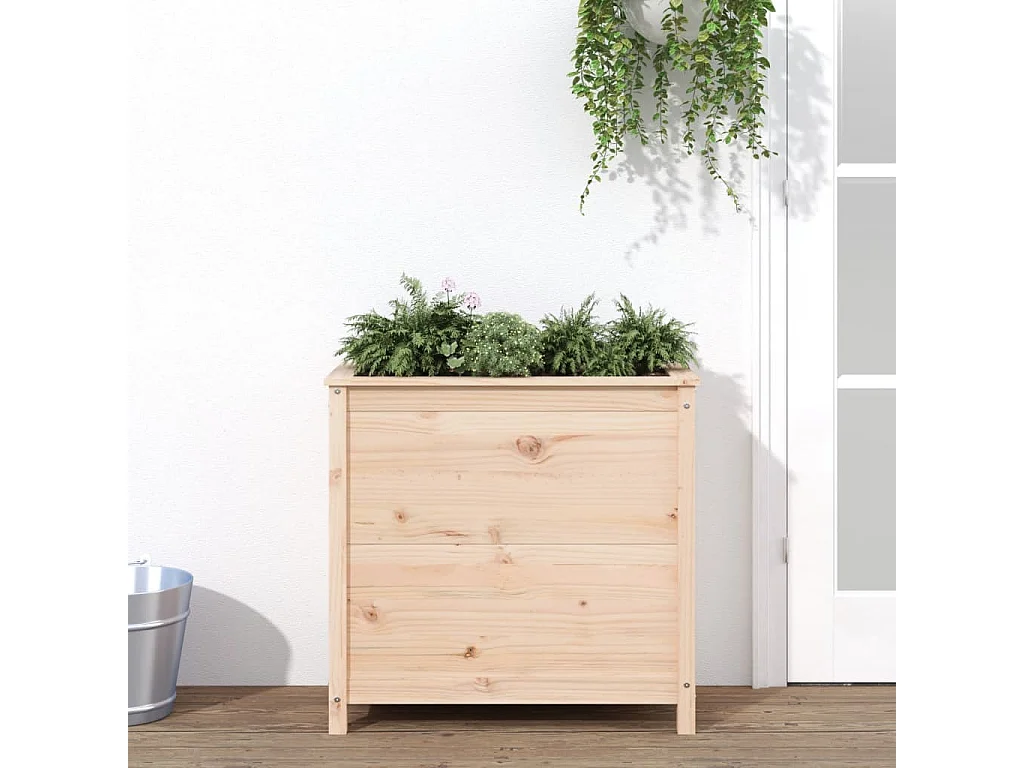 Jardinera madera maciza de pino 82,5x40x78 cm ES23754