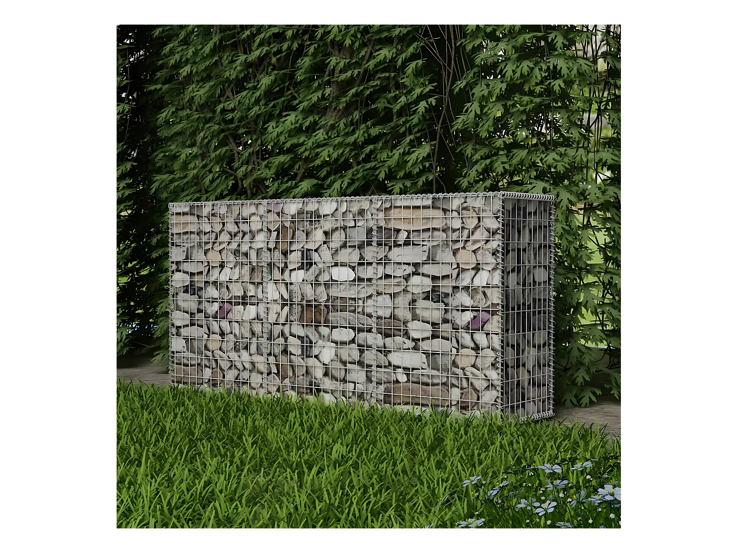 Mur de gabion Acier galvanisé 200x50x100 cm    WVGQ5482