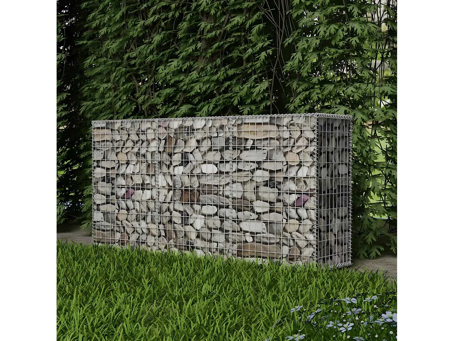Mur de gabion Acier galvanisé 200x50x100 cm    WVGQ5482