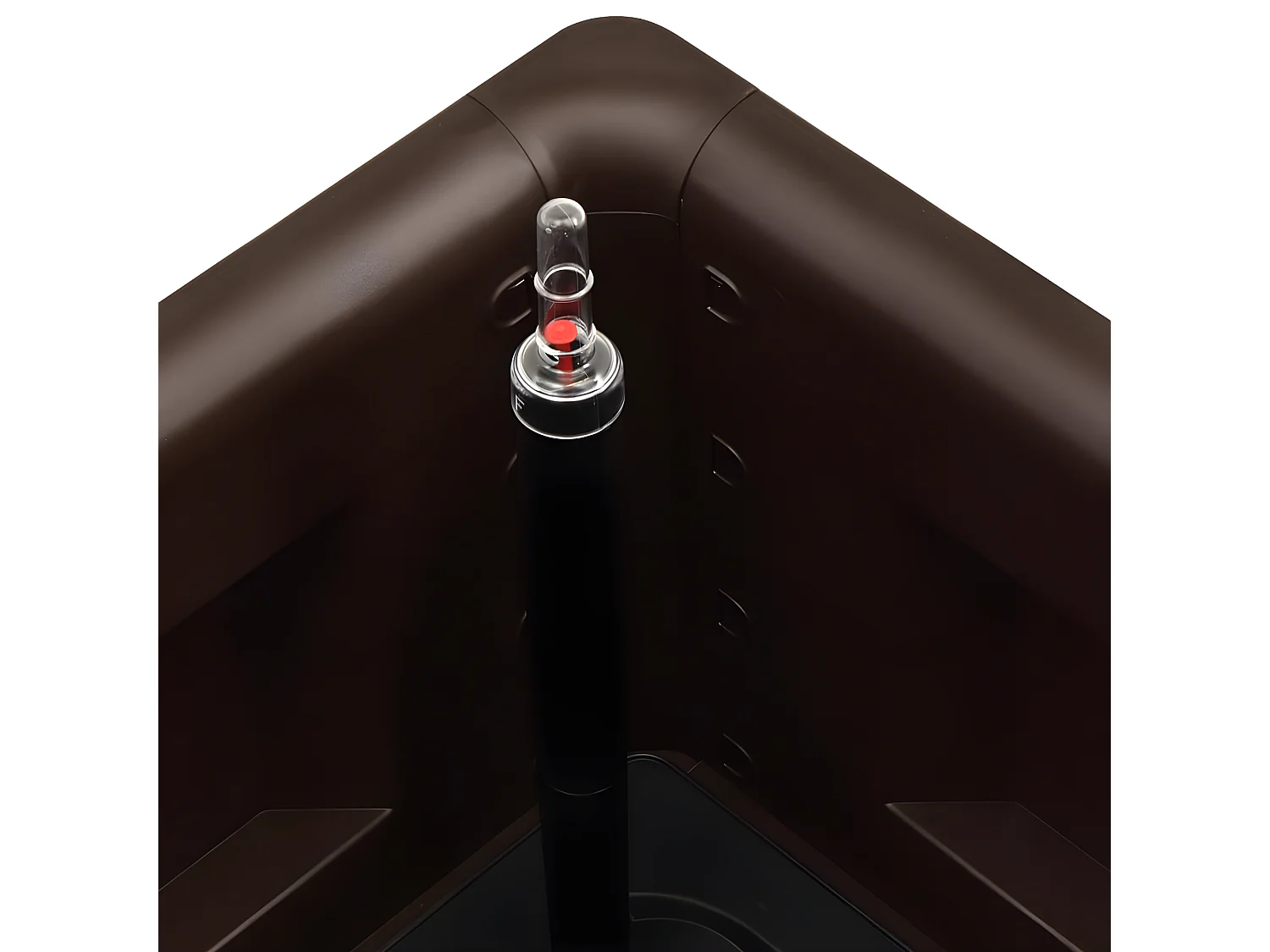 Jardinera con sistema de riego automático moca 100x43x33 cm ES66582